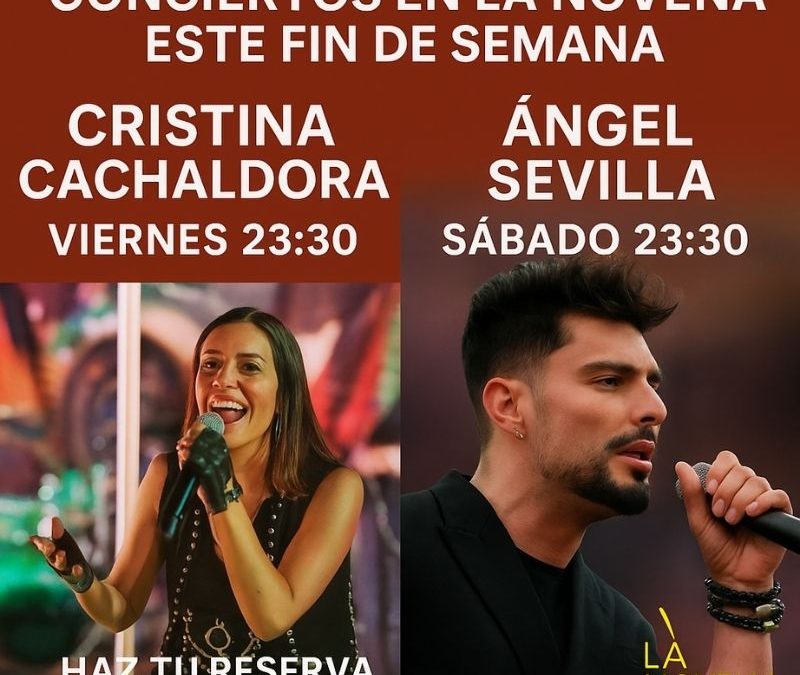 Este fin de semana, La Novena Fun Dining se llena de música y buen ambiente con dos conciertos imprescindibles: