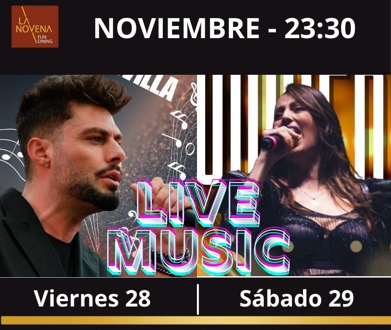 Fin de semana de música en La Novena: Ángel Sevilla y Nunzia en directo