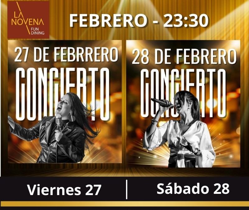 🎤 La Novena vibra este fin de semana: Ángel (viernes) y Nunzia (sábado) en concierto