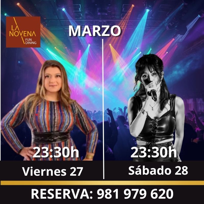 Conciertos en La Novena con Begoña y Nunzia este fin de semana en A Coruña