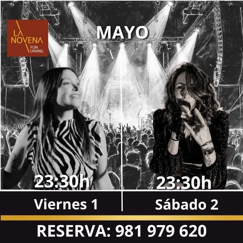 Cristina y Nunzia en directo en La Novena Fun Dining Oleiros