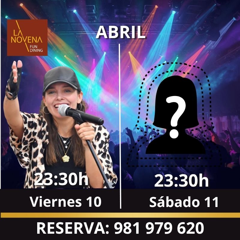 Música en directo en A Coruña en La Novena con Cristina Cachaldora y artista invitado