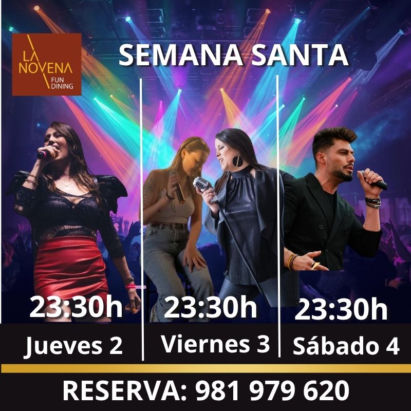 Conciertos en directo en La Novena con Nunzia, Aixa Romay, Patri Santiso y Ángel abril A Coruña