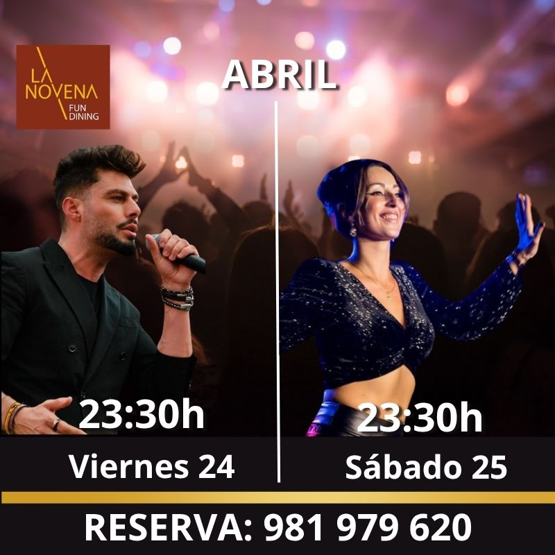 Música en directo en La Novena Fun Dining con Cristina y Jose Brea y Santi López el fin de semana del 16 y 17 de enero