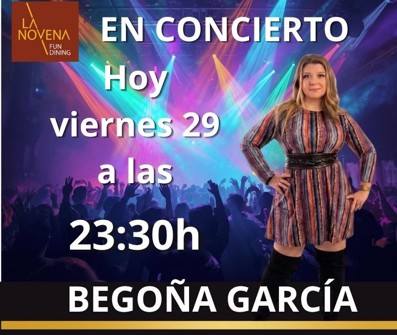 Begoña García pone la banda sonora a la noche del viernes en La Novena
