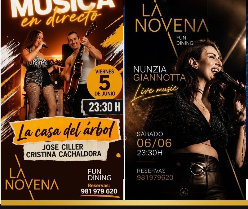 Música en Directo en La Novena Fun Dining | Cristina Cachaldora, José Ciller y Nunzia Giannotta