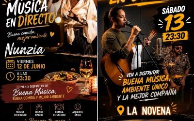 Música en Directo en La Novena: Nunzia y Aixa protagonizan un fin de semana lleno de emociones