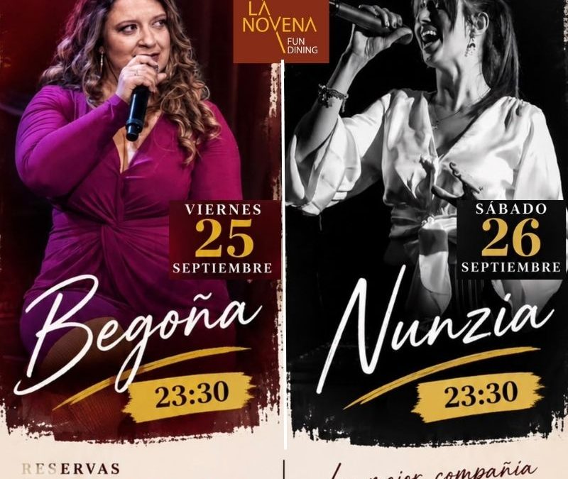 Música en directo en La Novena: Begoña y Nunzia | 25 y 26 de septiembre